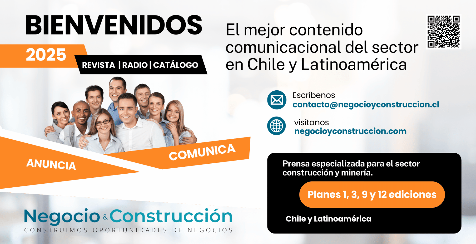 Nuestra cordial bienvenida a Revista Negocio & Construcción 2025